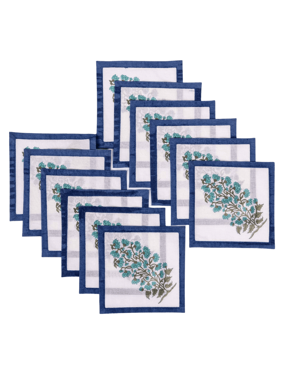 Indigo Vine Cocktail Napkins