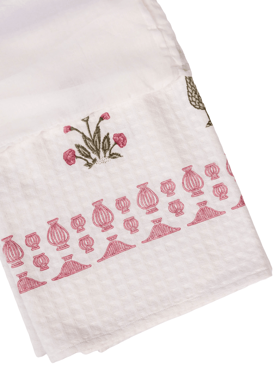 Blush Cypress Waffle Bath Sheet