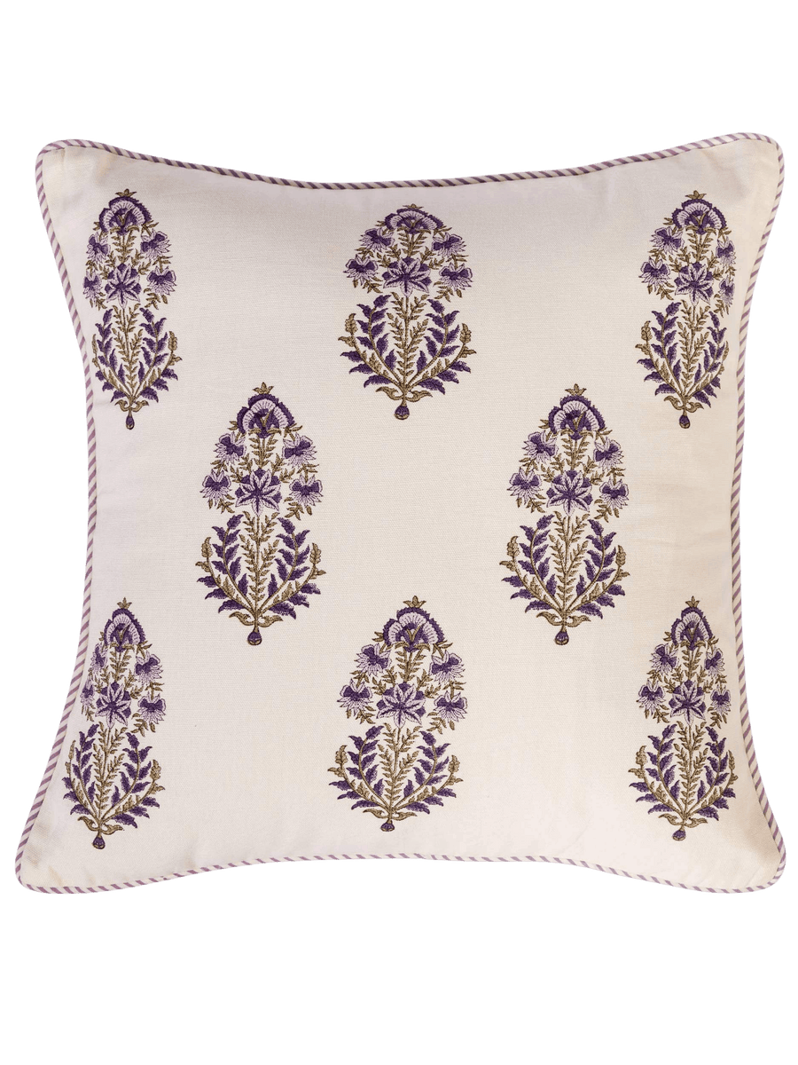 Lavender Garden Quilted Cushion Cover