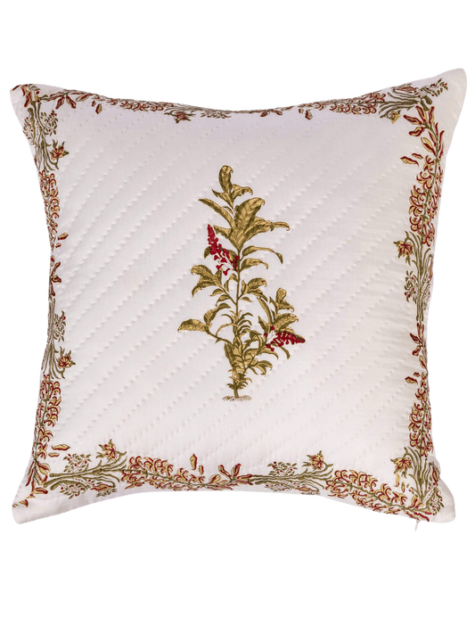 Botanical Garden Quilted Cushion Cover