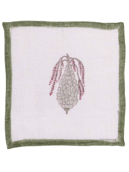 Olive Willow Cocktail Napkins (Set of 6)