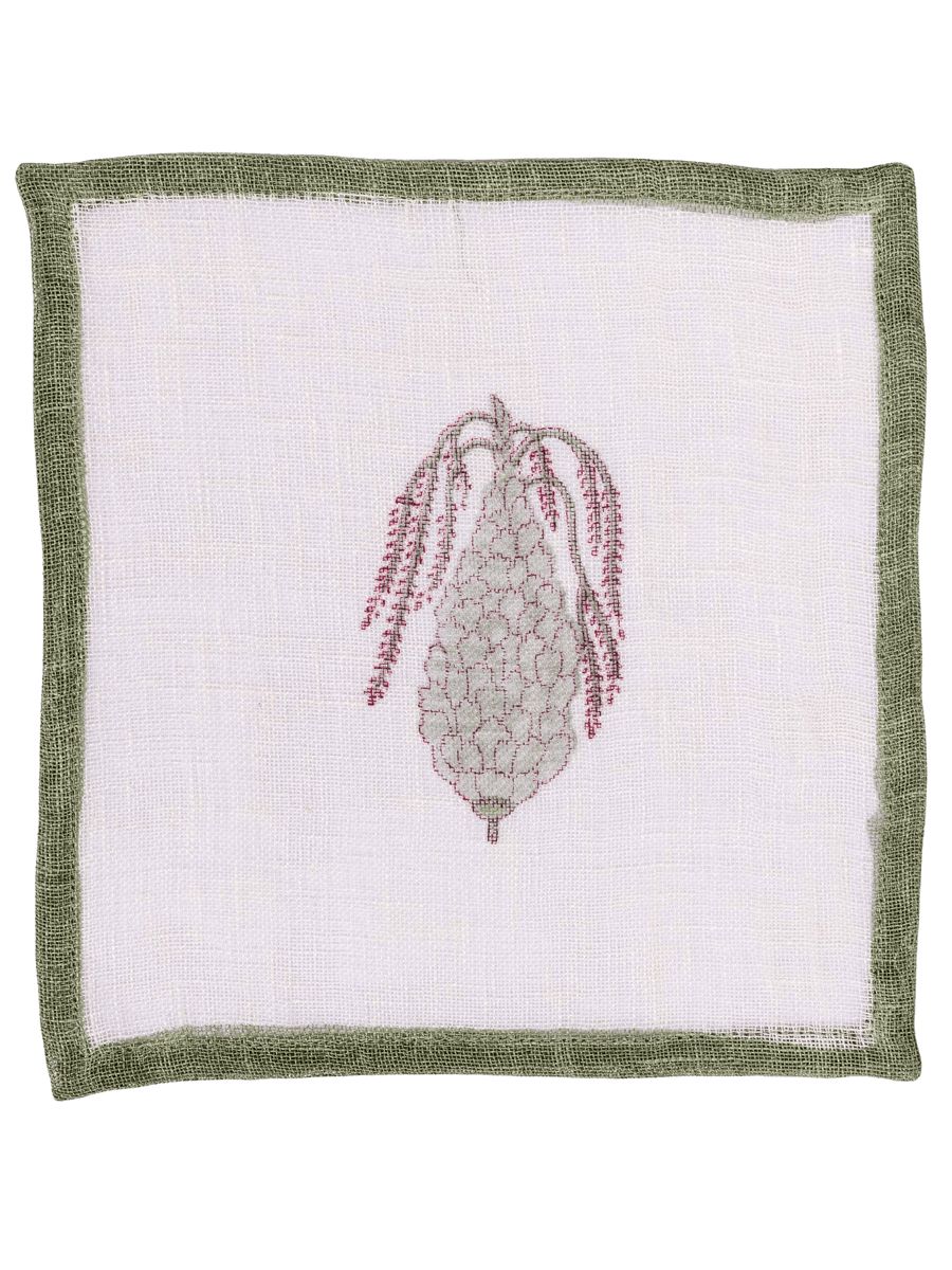 Olive Willow Cocktail Napkins Large (Set of 6)