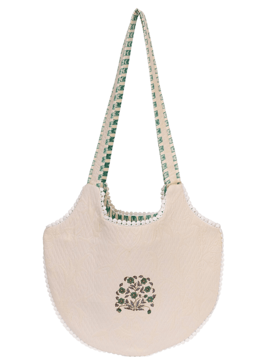Meadow Bloom Round Tote